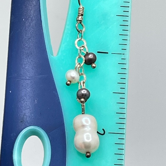 Sterling & Pearl Earrings! - Picture 3 of 3